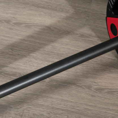 44lbs Adjustable Barbell Weight Set, Free Body Pump Bar, Black and Red Dumbbells & Barbells at Gallery Canada