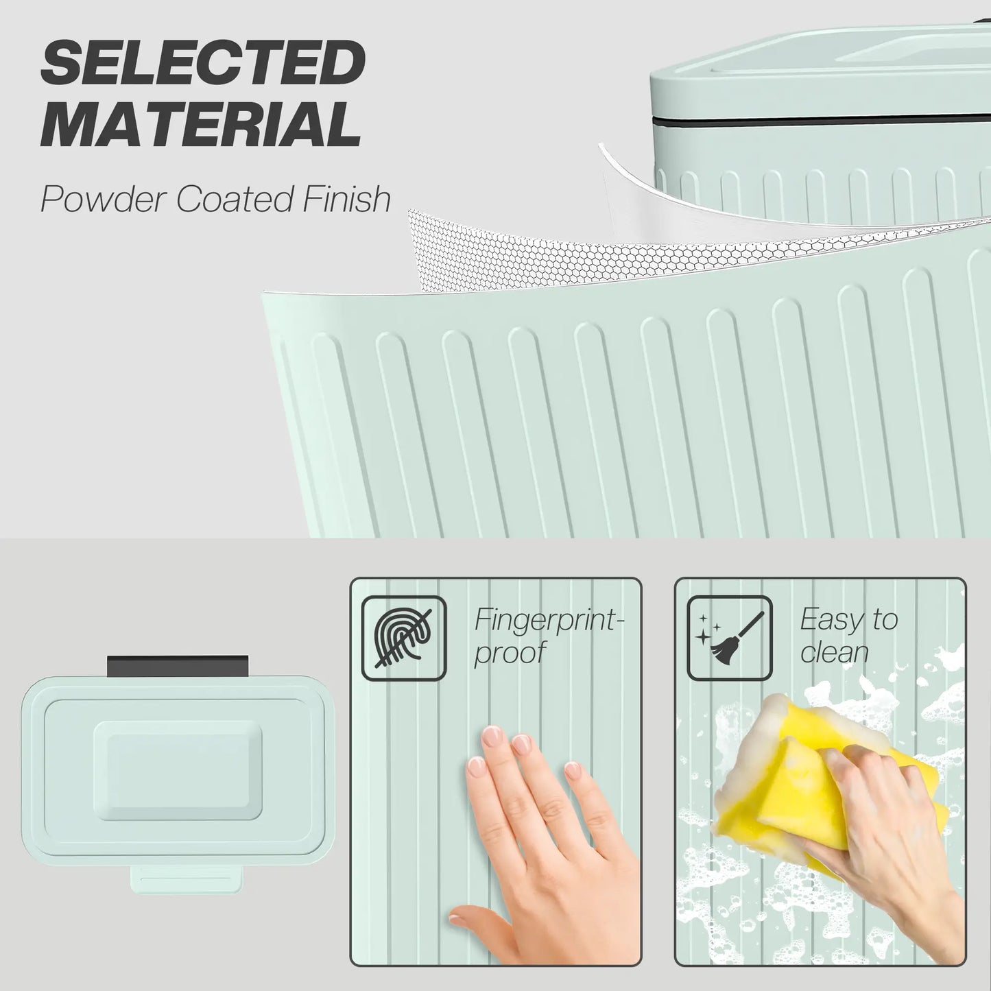 2 x 5.3 Gallon Trash Can, Soft Close Lid, Removable Inner Buckets