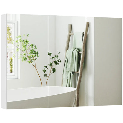 Three Mirror Bathroom Medicine Cabinet, White Mirror Medicine Cabinets White at Gallery Canada