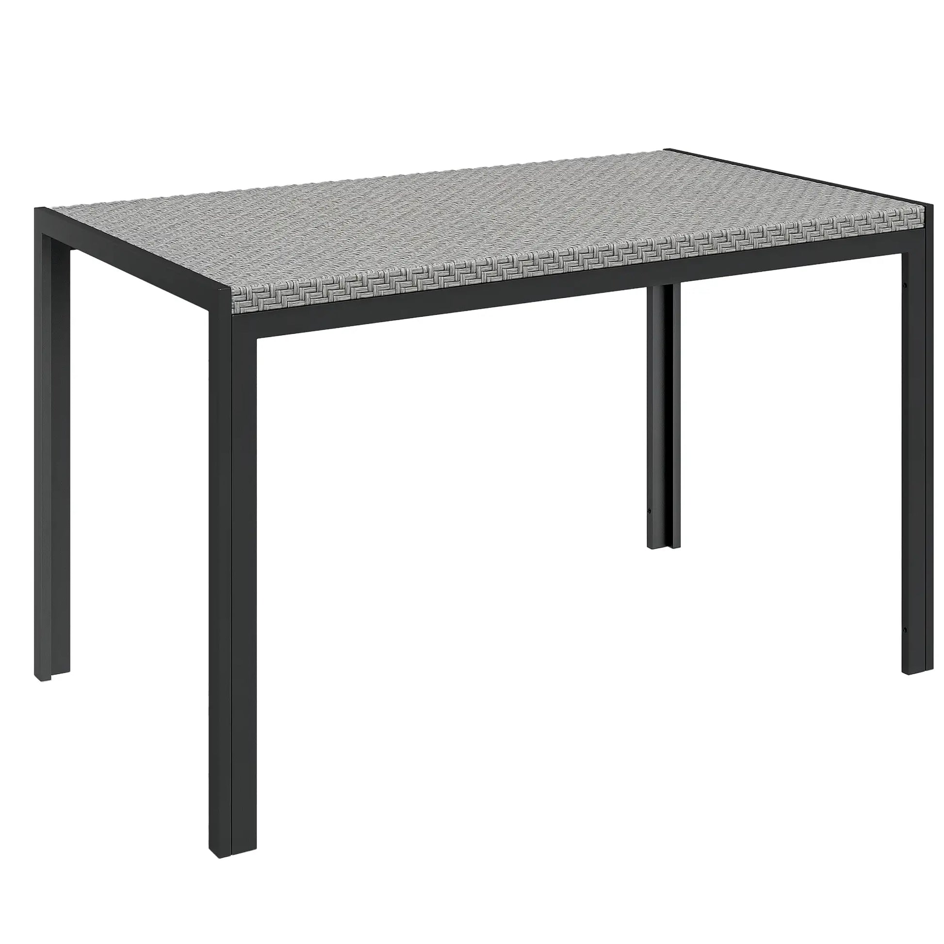 Rectangular Outdoor Dining Table, 4-Seat Patio Table, Grey Patio Dinning Tables at Gallery Canada