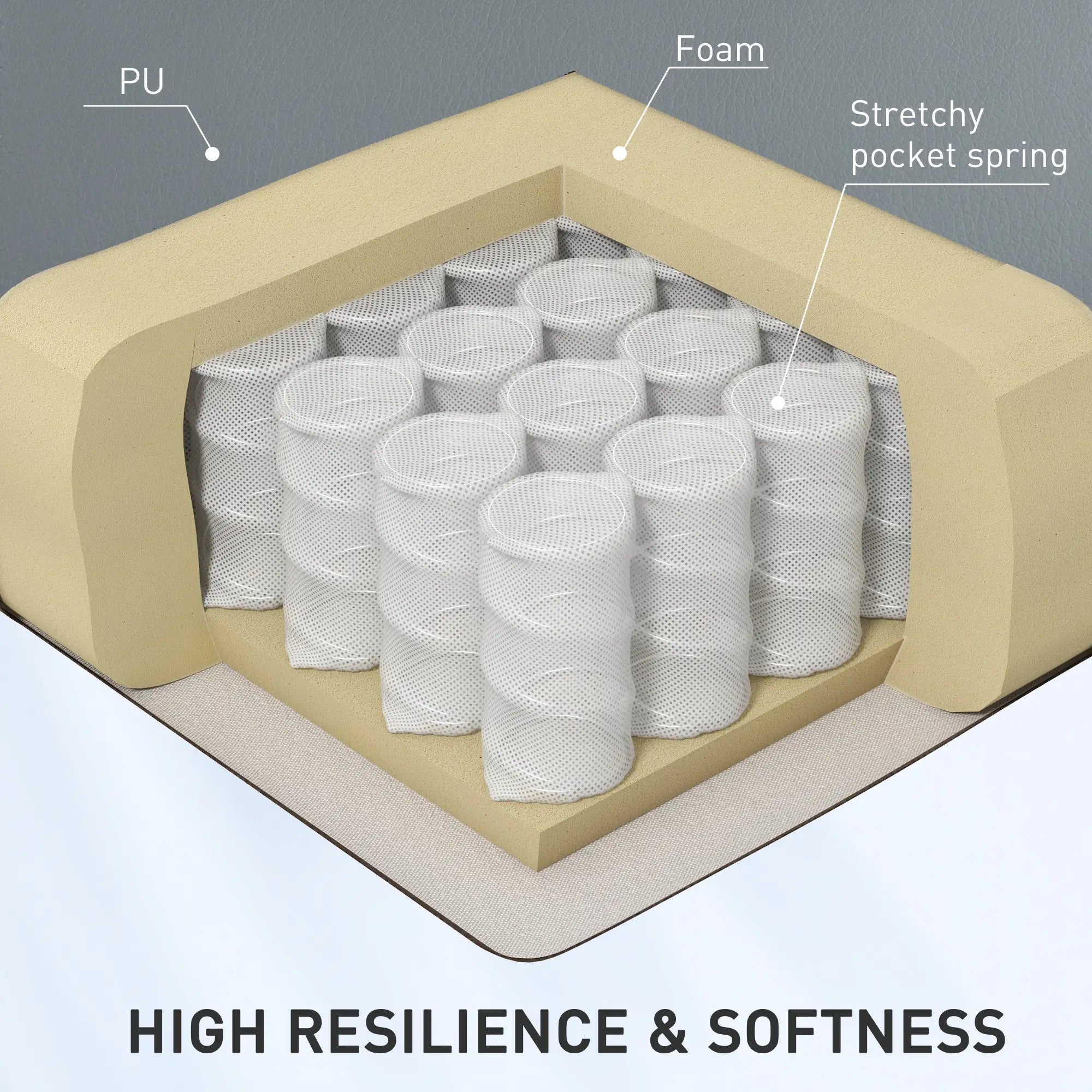 Massage Recliner Chair Leather Swivel Rocker Manual Reclining Chair with 8 Vibration Points, Cup Holders, Light Grey Single Sofas at Gallery Canada