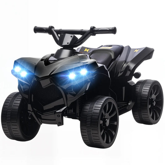 6V Kids ATV, 4 Wheeler Electric Ride on Car, for Ages 3-8, Black Electric Toy Cars Black at Gallery Canada
