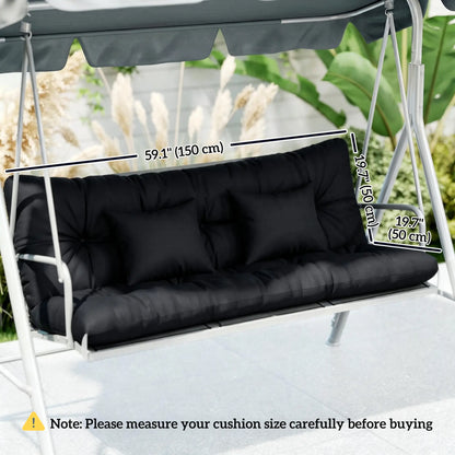 4-Piece Patio Chair Cushion Set, With Ties, Black Patio Chair Cushions at Gallery Canada