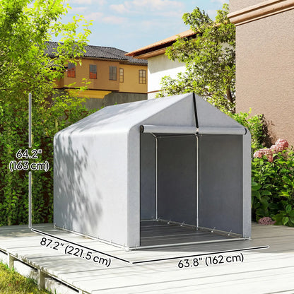7' x 5' Portable Bike Shed, Waterproof Tent with Zipper Door Portable Shed at Gallery Canada