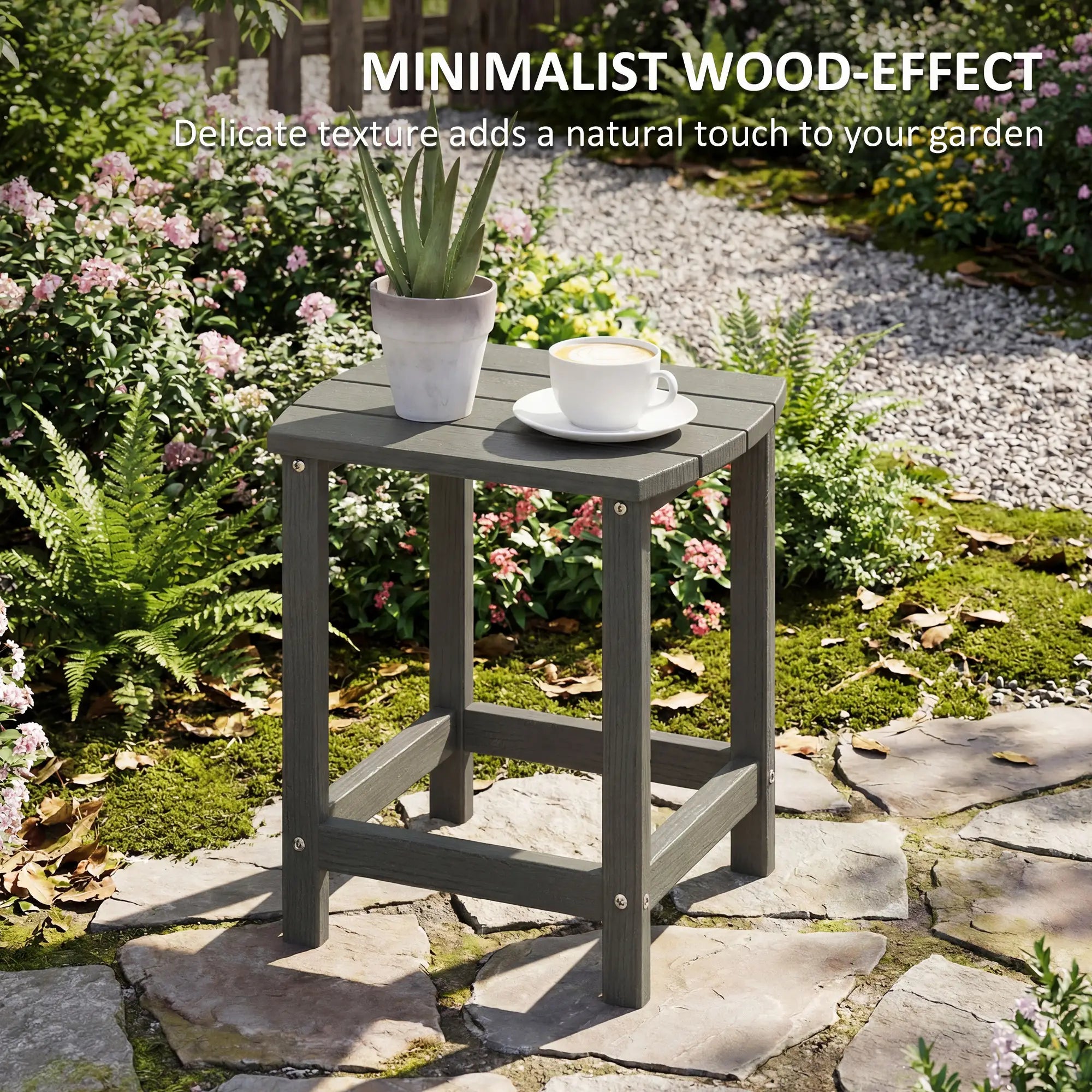 Outdoor Side Table, Patio End Table, Grey Patio Side Tables at Gallery Canada