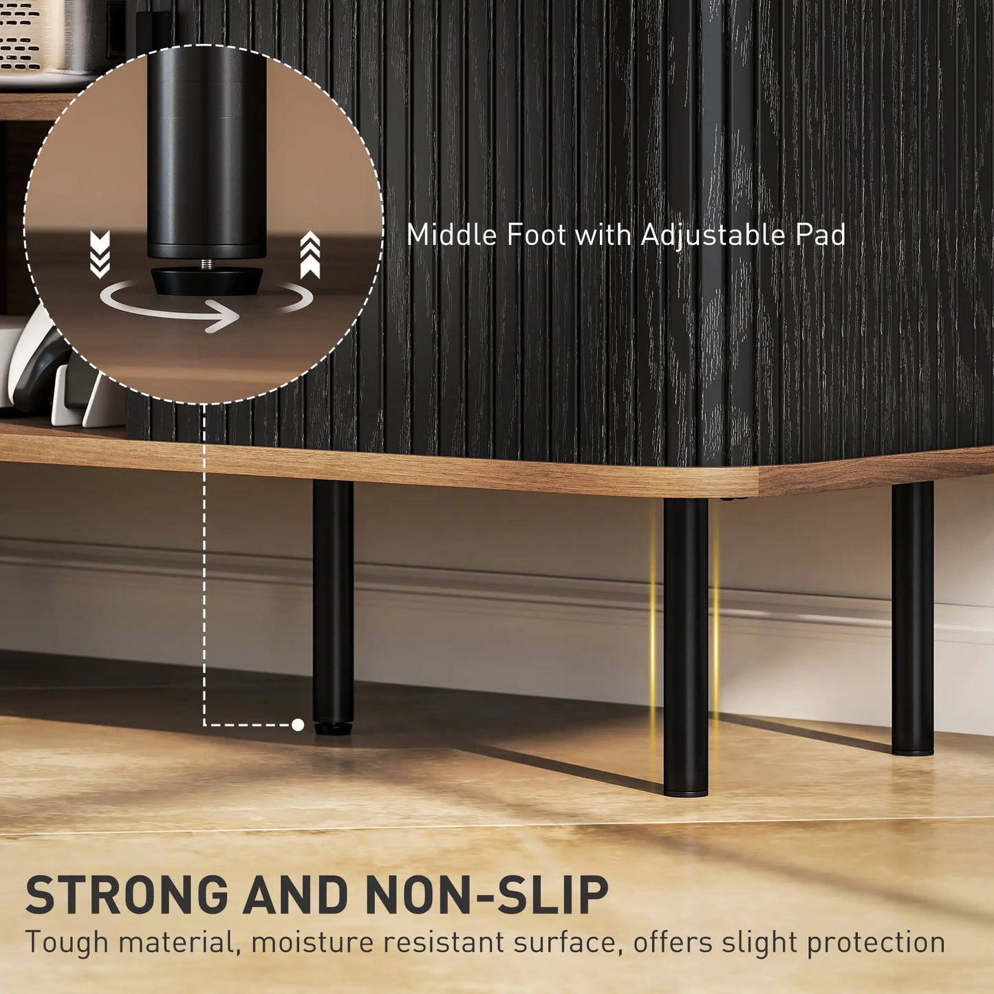 TV Stand for 55 Inches, Storage Shelves, Cabinets, Black TV Stands at Gallery Canada