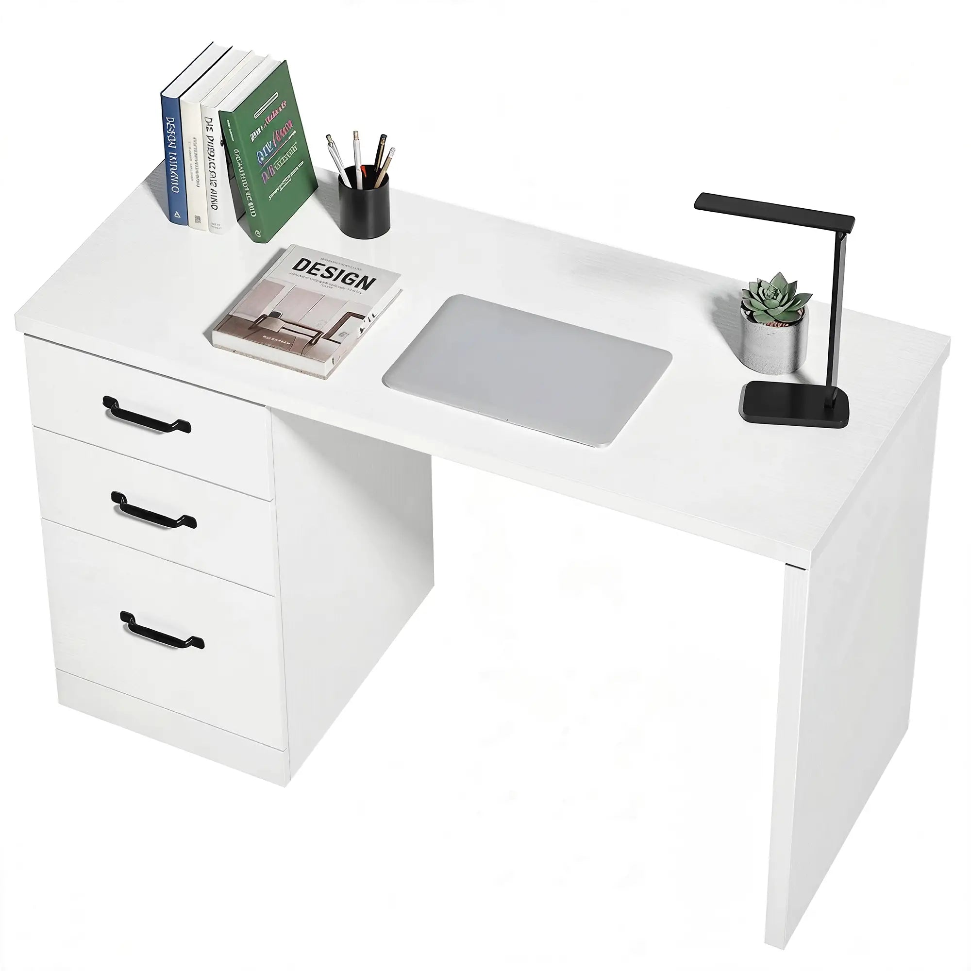 Computer Desk With 3 Drawers, 47