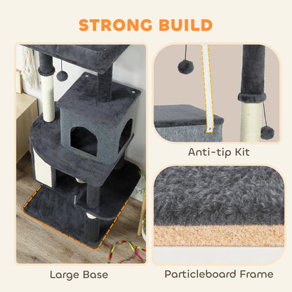 52-Inch Cat Tree with Scratching Posts, Bed, Condo, Platforms Multi-Level Cat Towers at Gallery Canada