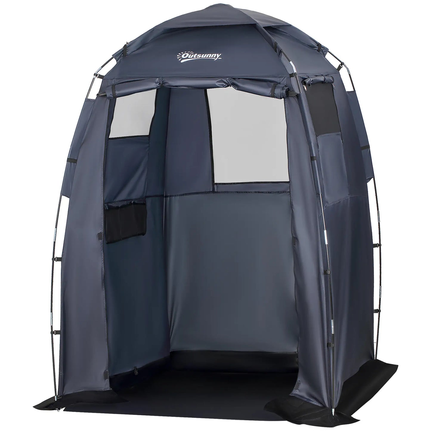 60" x 60" x 82" Shower Tent, Extra Wide Changing Room, Dark Blue Camping Tents Dark Blue at Gallery Canada