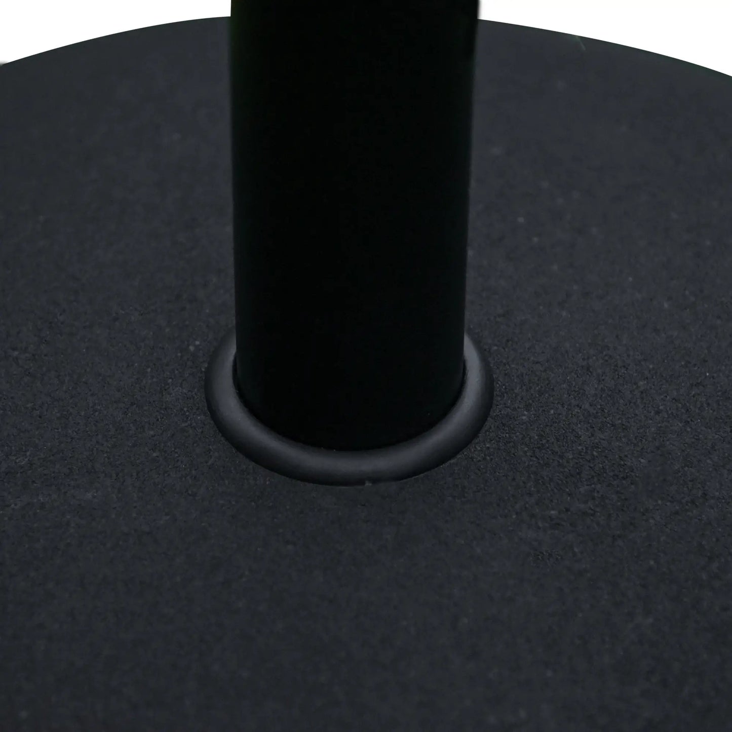 55 lbs Cement Umbrella Base, 20" Heavy Duty Round Stand, Black Umbrella Bases at Gallery Canada