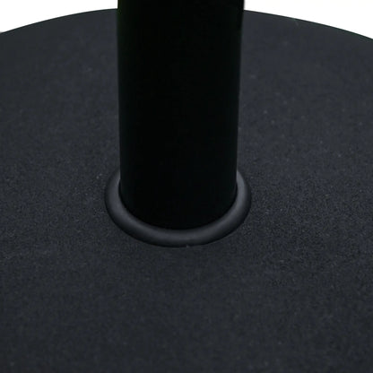 55 lbs Cement Umbrella Base, 20" Heavy Duty Round Stand, Black Umbrella Bases at Gallery Canada