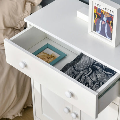 Bathroom Cabinet, Freestanding Sideboard with Drawer, Adjustable Shelf, White Bathroom Cabinets at Gallery Canada
