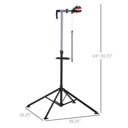 Adjustable Bike Repair Stand, Telescopic Arm, 70.75", Tool Tray Bike Repair Stands at Gallery Canada