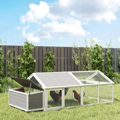 95"L Chicken Coop With Nesting Box, Wooden Roof, Side Door, For 4-8 Chickens Chicken Coops at Gallery Canada