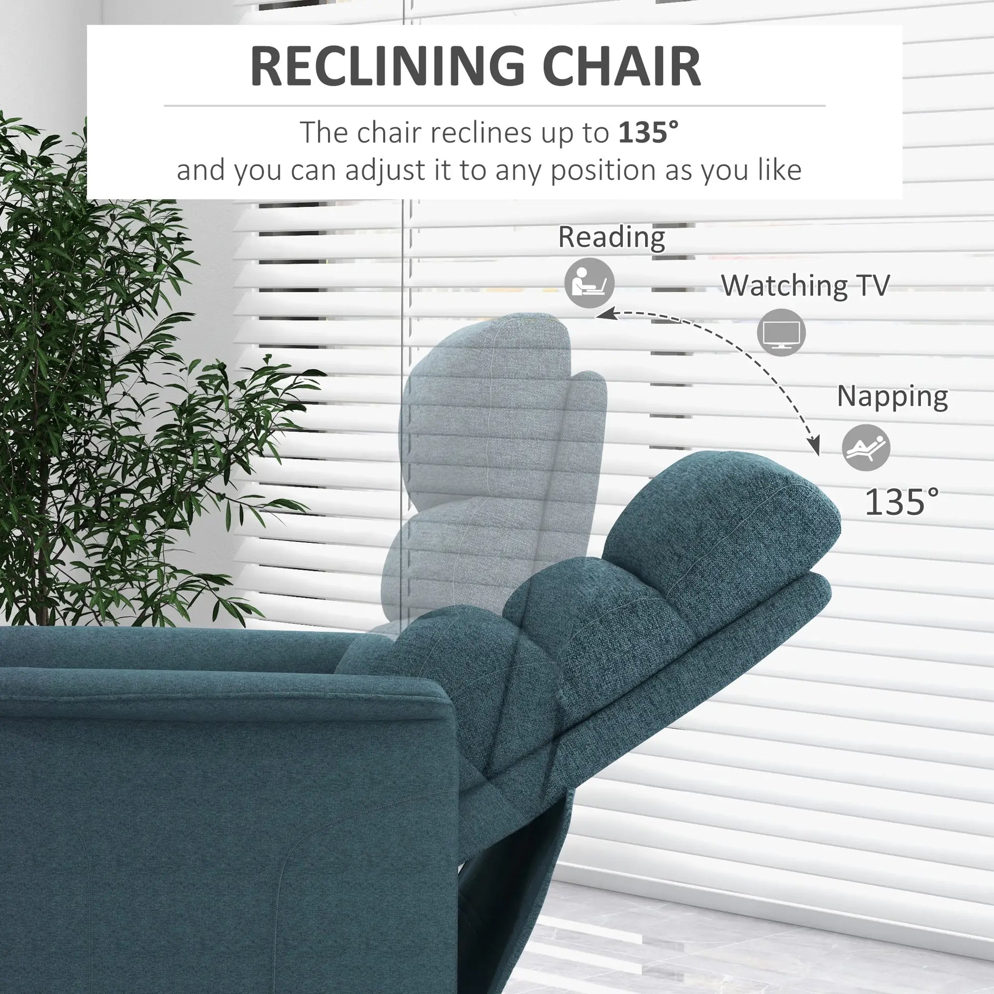 Power Lift Chair Recliner, Remote Control, Side Pockets, Blue Electric Power Lift Chairs at Gallery Canada