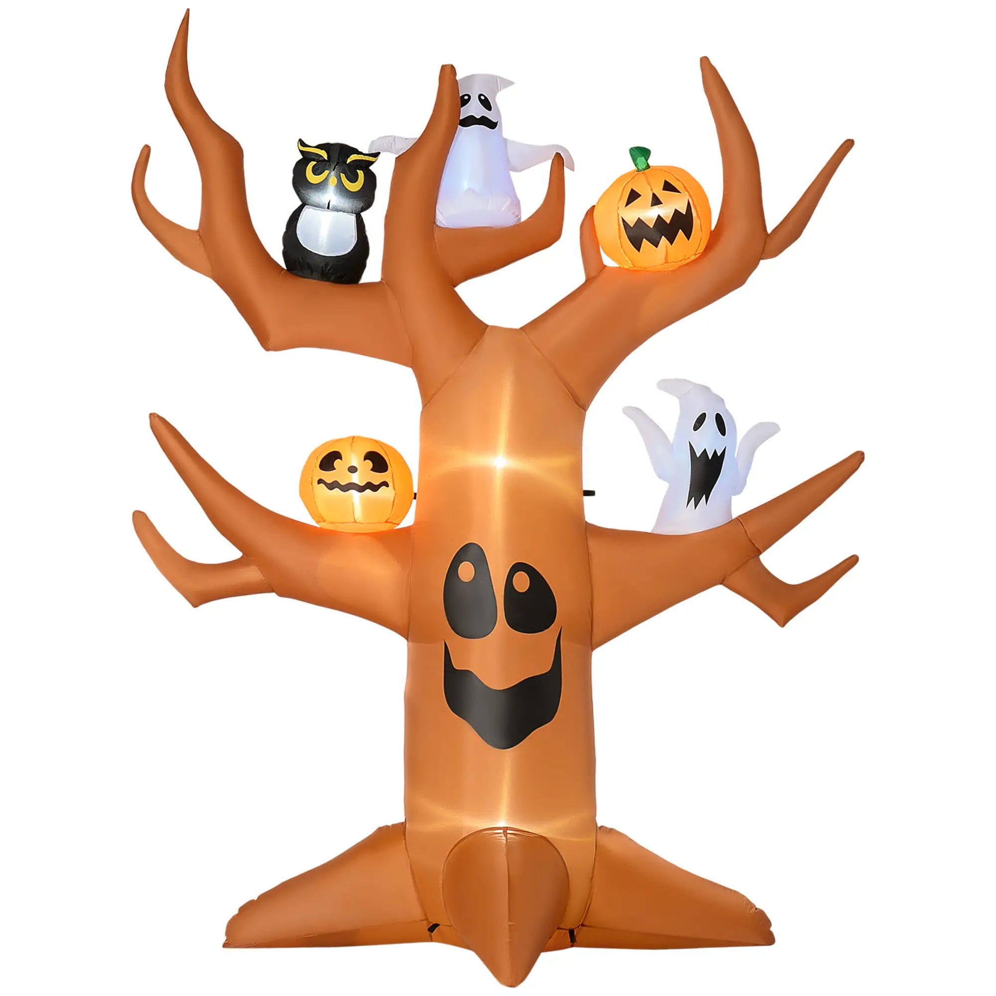 9ft Inflatable Halloween Haunted Tree, Pumpkins, Ghosts, Cat, LED Yard Display Halloween Decorations at Gallery Canada