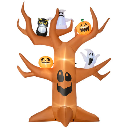 9ft Inflatable Halloween Haunted Tree, Pumpkins, Ghosts, Cat, LED Yard Display Halloween Decorations at Gallery Canada