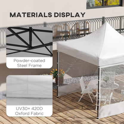 10' x 10' Pop Up Canopy Tent, Wheeled Carry Bag, Adjustable Height Pop Up Canopies at Gallery Canada