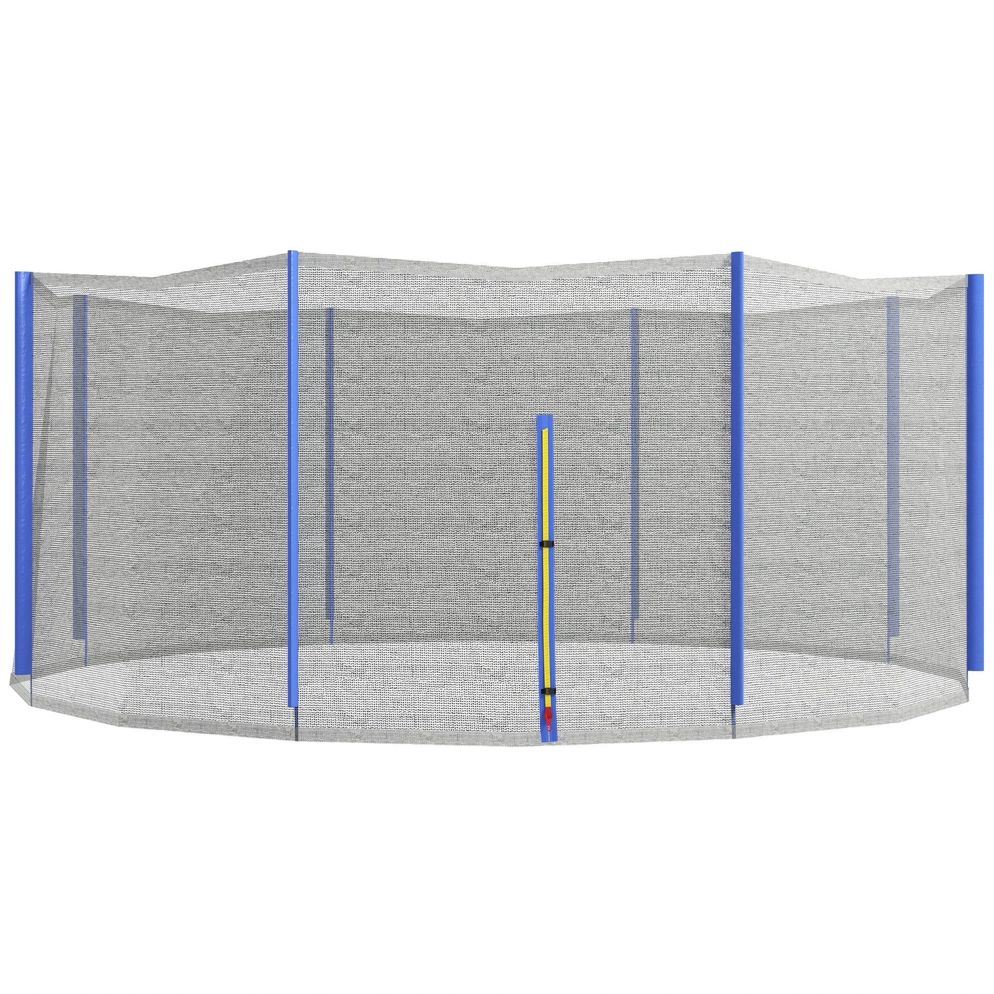 14ft Round Trampoline Net Enclosure, 8 Straight Poles, Blue Trampolines Blue and Black at Gallery Canada