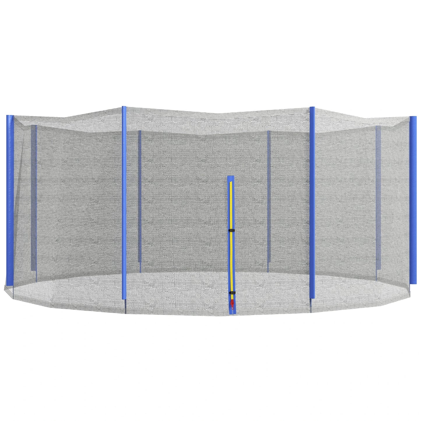 14ft Round Trampoline Net Enclosure, 8 Straight Poles, Blue Trampolines Blue and Black at Gallery Canada