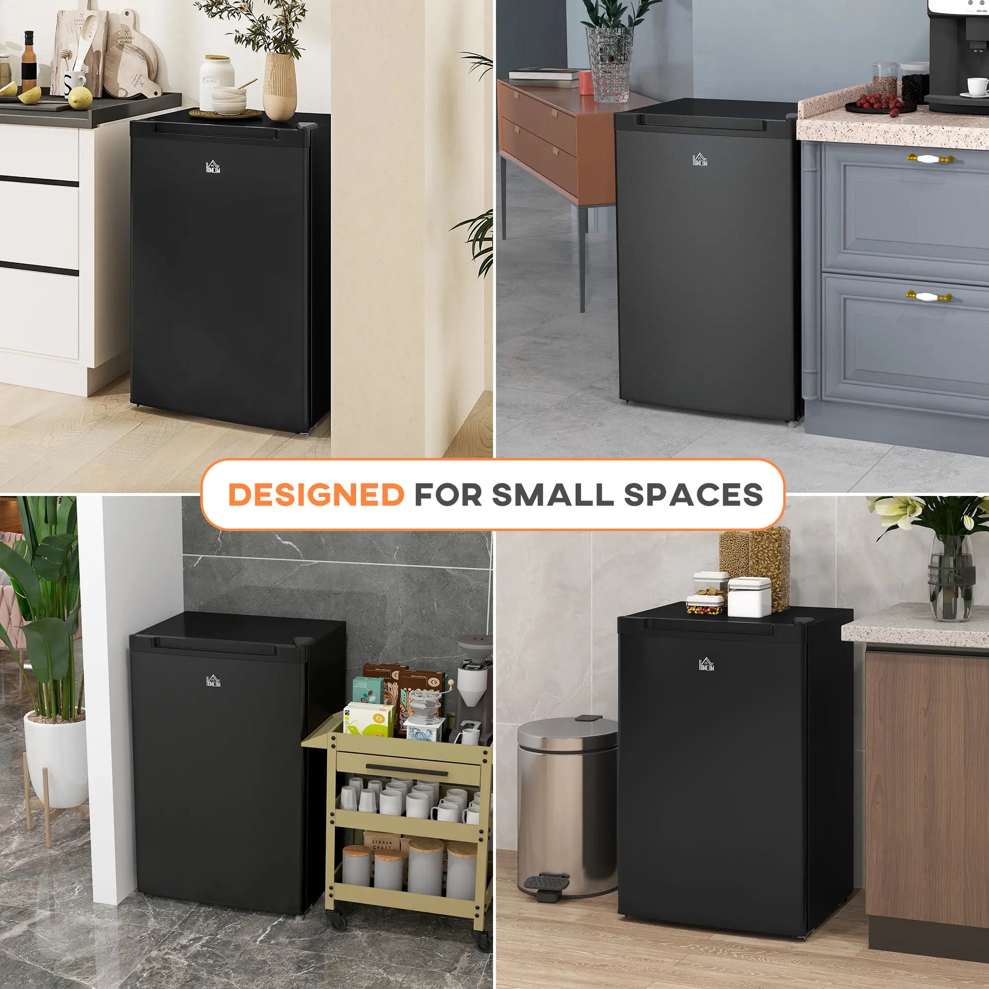 3 Cu.Ft Upright Freezer, Reversible Door, Adjustable Thermostat, Black Small Kitchen Appliances at Gallery Canada