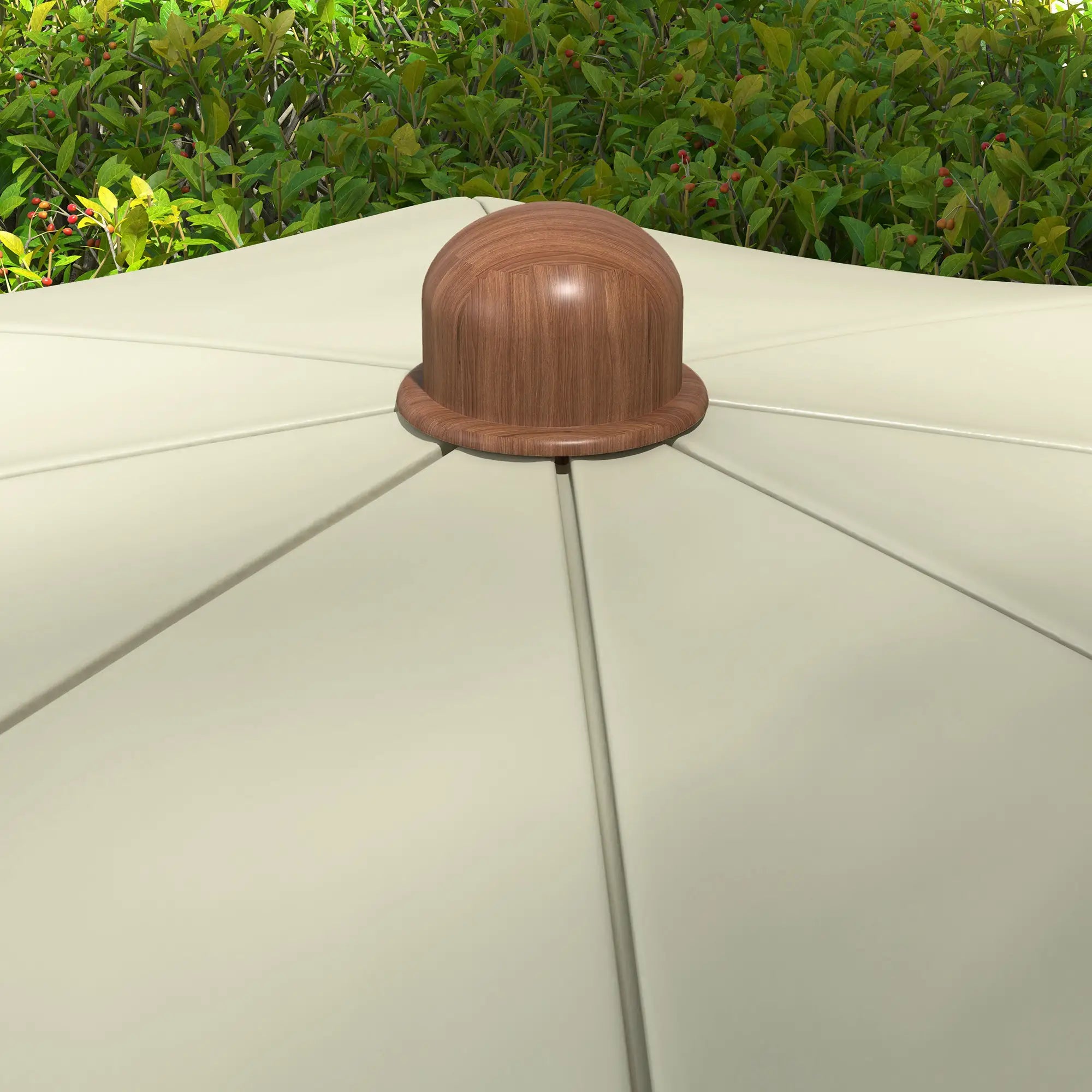 6.2' Travel Beach Umbrella, Vent, Ruffles, Carry Bag, Light Green Beach Umbrellas at Gallery Canada