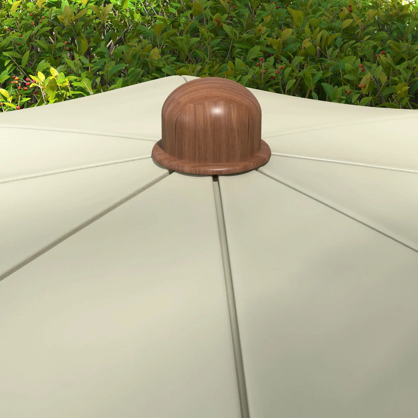 6.2' Travel Beach Umbrella, Vent, Ruffles, Carry Bag, Light Green Beach Umbrellas at Gallery Canada