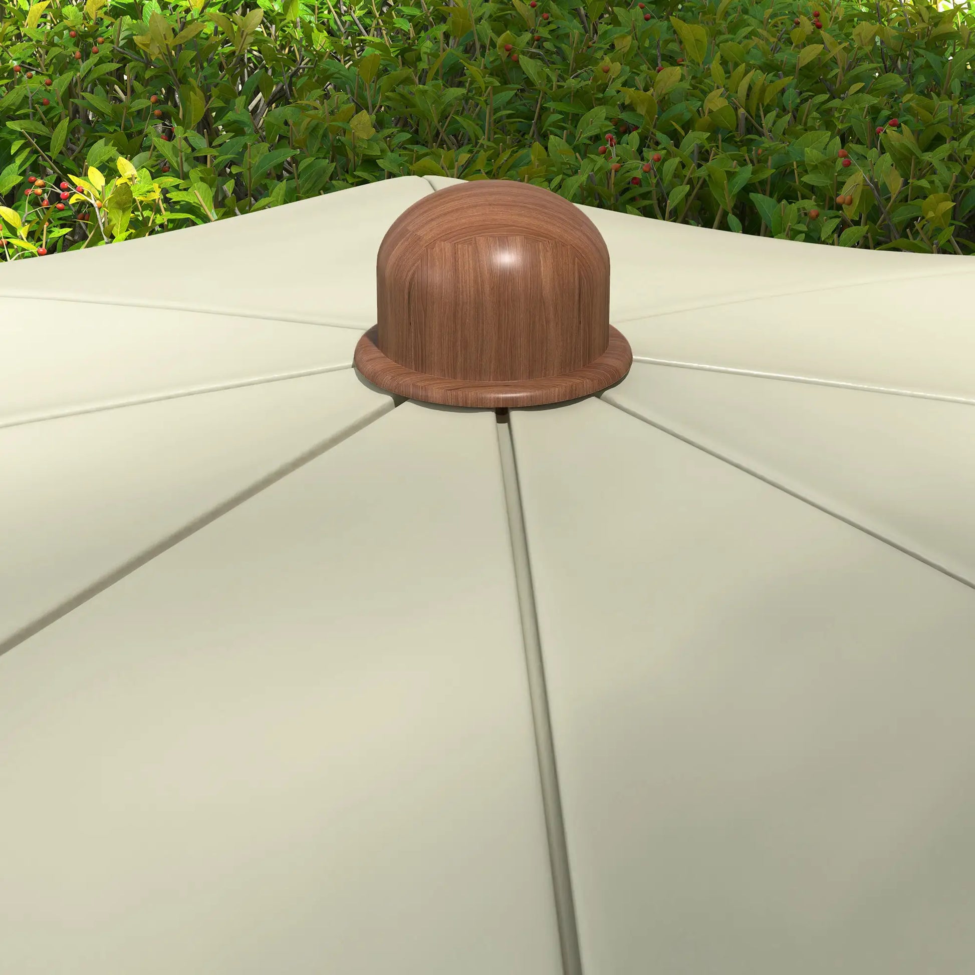 6.2' Travel Beach Umbrella, Vent, Ruffles, Carry Bag, Light Green Beach Umbrellas at Gallery Canada