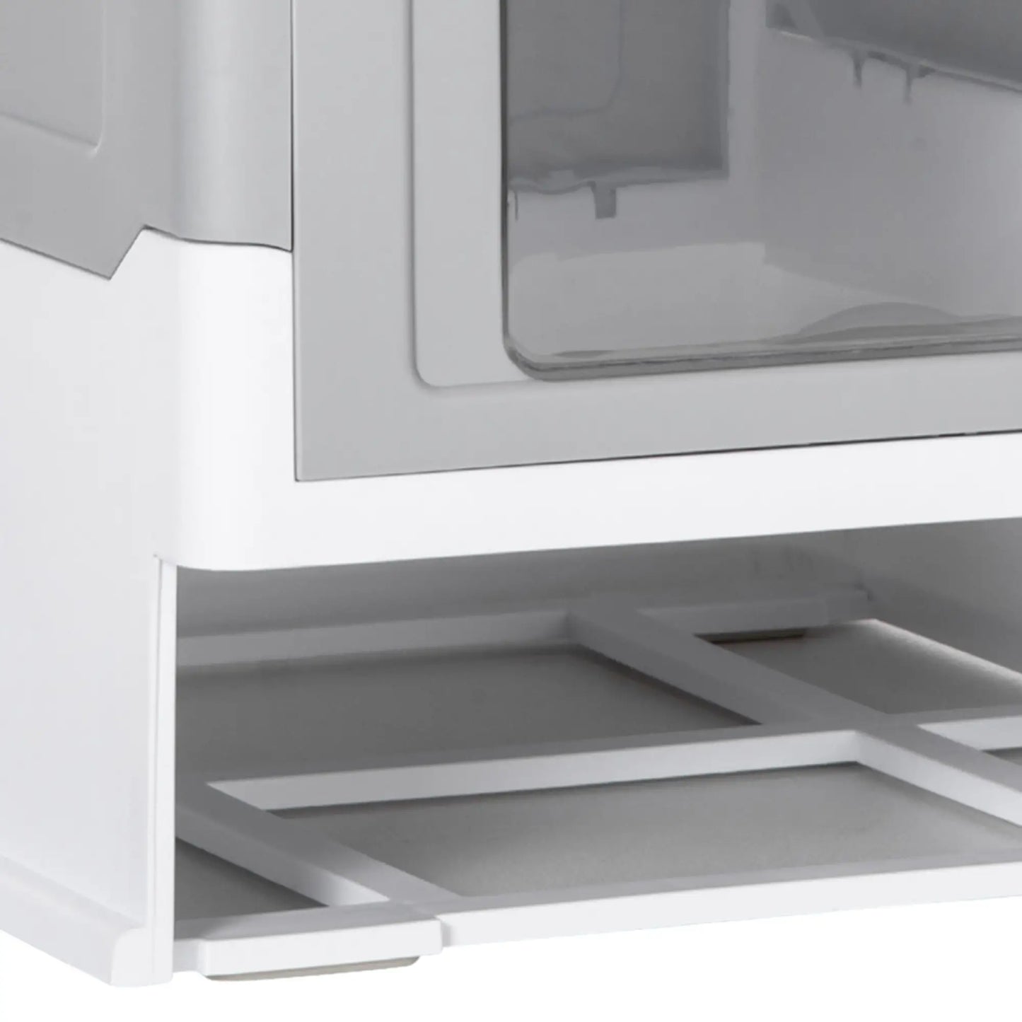 Top Entry Enclosed Kitty Litter Box with Scoop, Tray, Large, Grey Cat Litter Box Enclosures at Gallery Canada