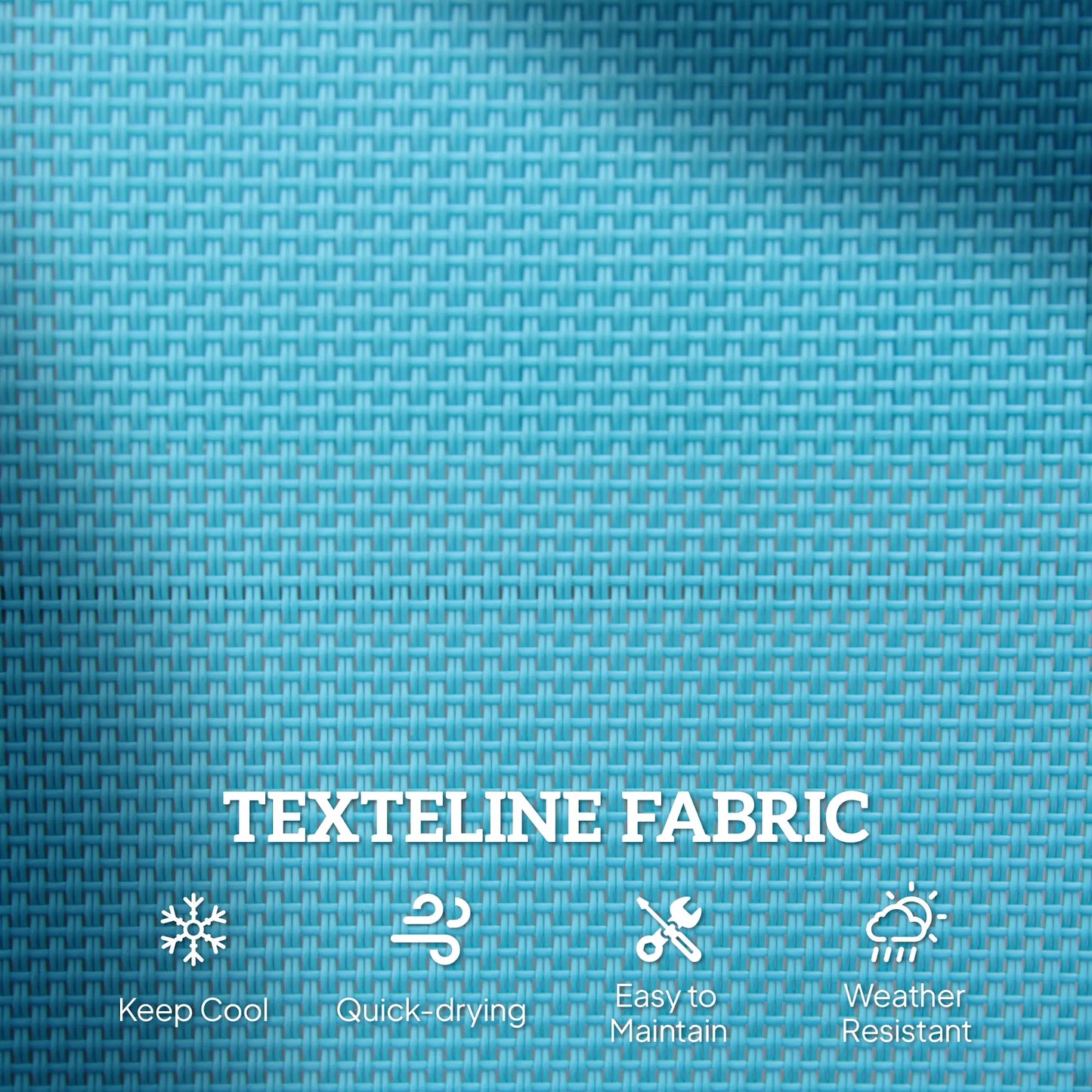 Outdoor Steel Glider Bench, Sling Fabric Swing Chair, Blue Outdoor Gliders at Gallery Canada