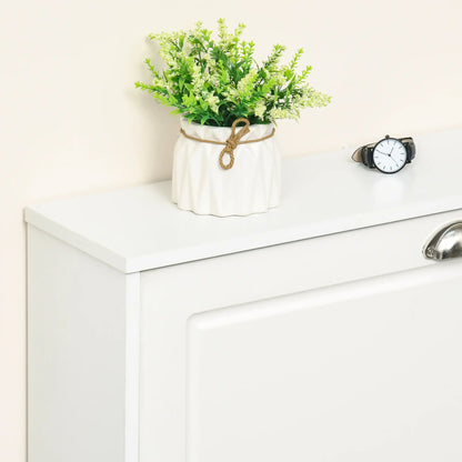 Shoe Cabinet, 3 Flip Drawers, Narrow, Holds 12 Pairs, White Shoe Storage Cabinets & Racks at Gallery Canada