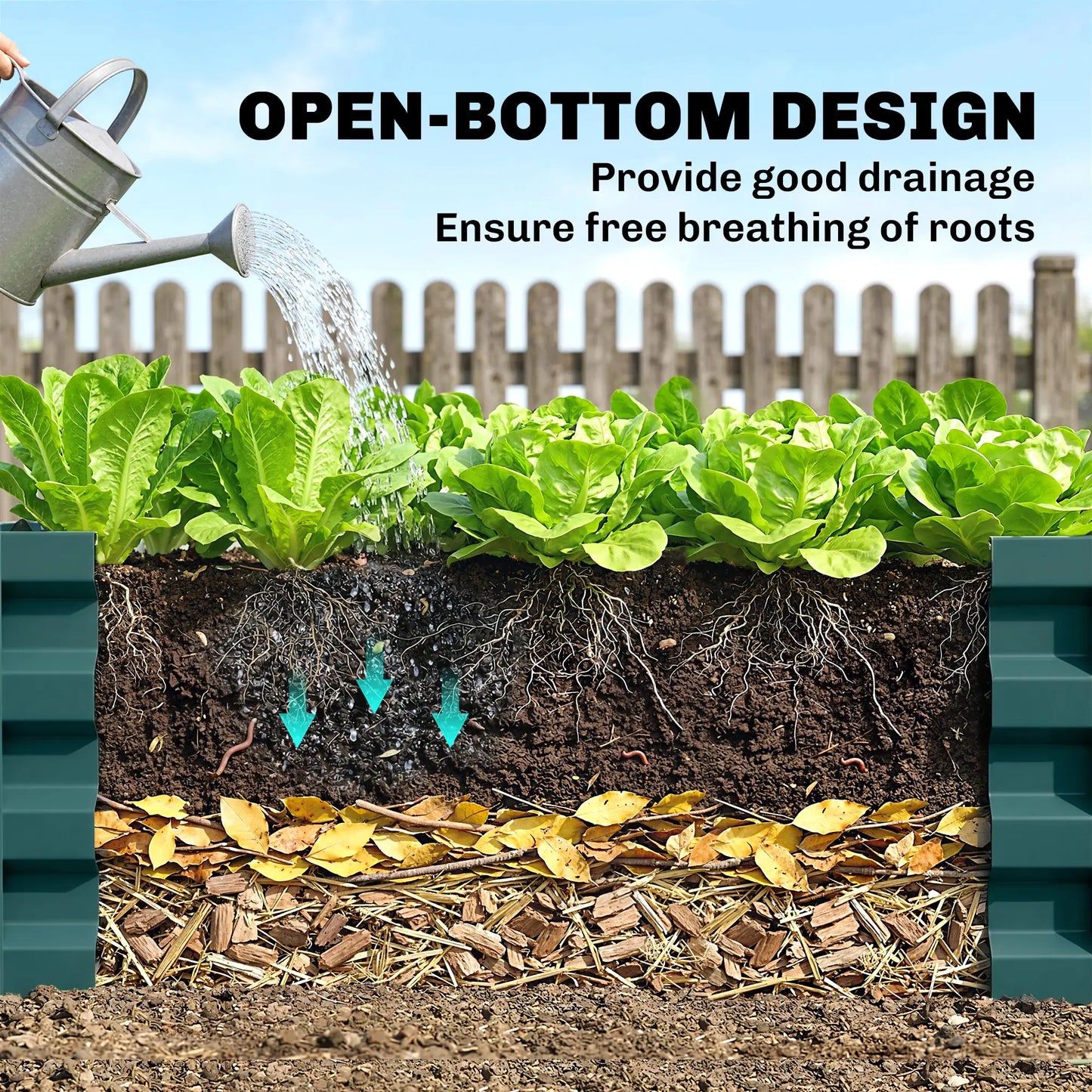 Galvanized Raised Garden Beds, Outdoor Planter Box, Green Raised Garden Beds at Gallery Canada