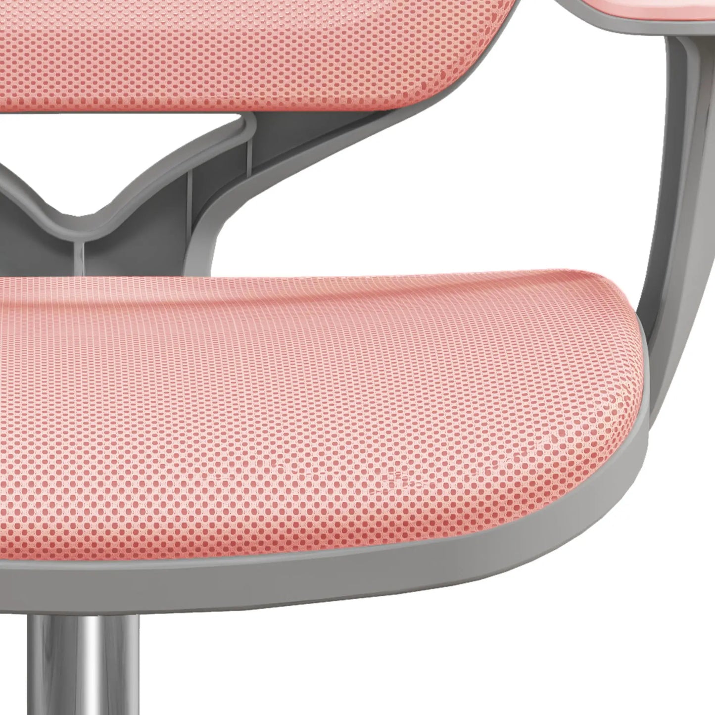 Mesh Back Office Chair, Swivel Castors, Arm, Small, Pink Task Chairs at Gallery Canada