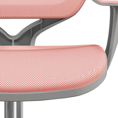 Mesh Back Office Chair, Swivel Castors, Arm, Small, Pink Task Chairs at Gallery Canada