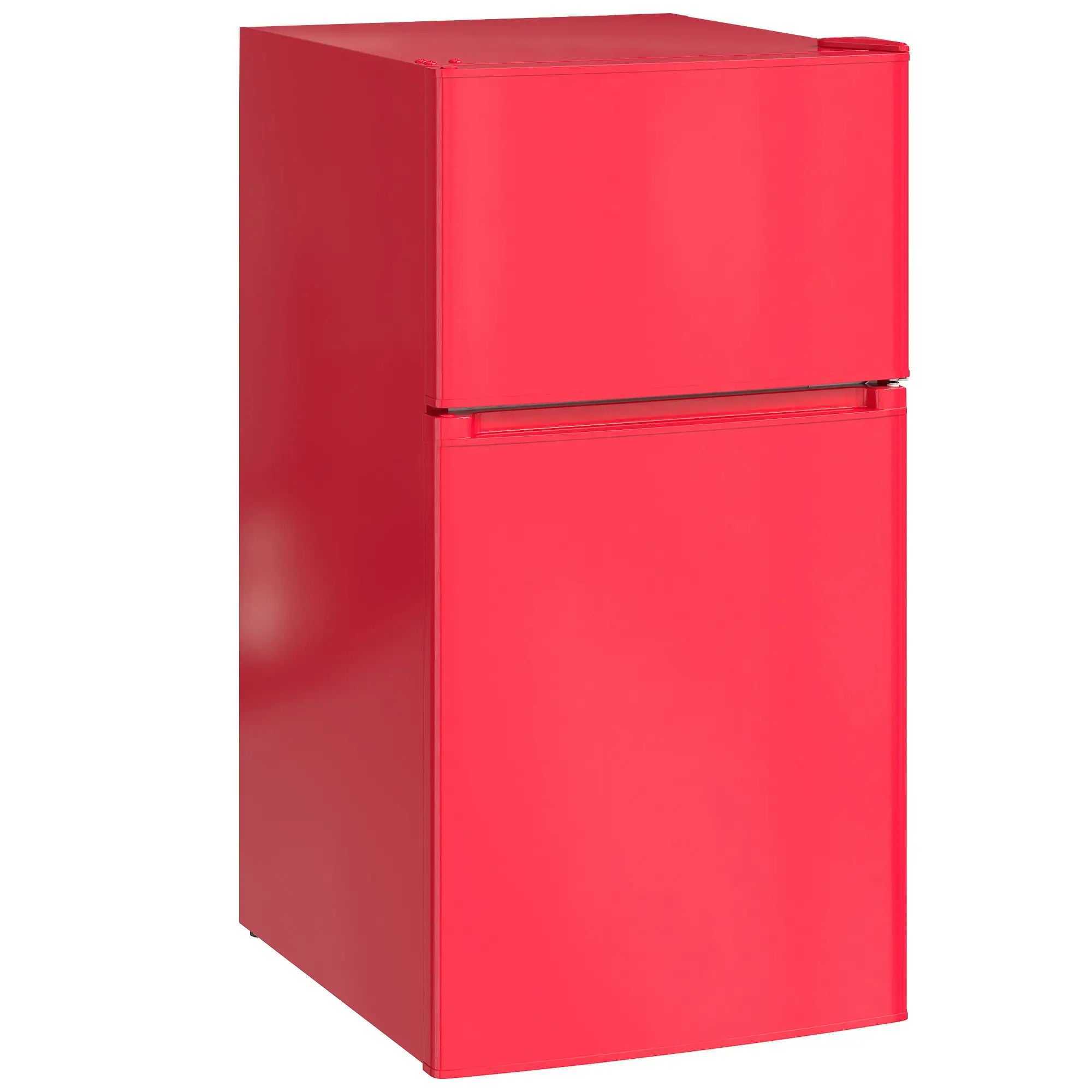 3.2 Cu Ft Compact Refrigerator, Mini Fridge with Freezer, Adjustable Shelves, Red Small Kitchen Appliances at Gallery Canada