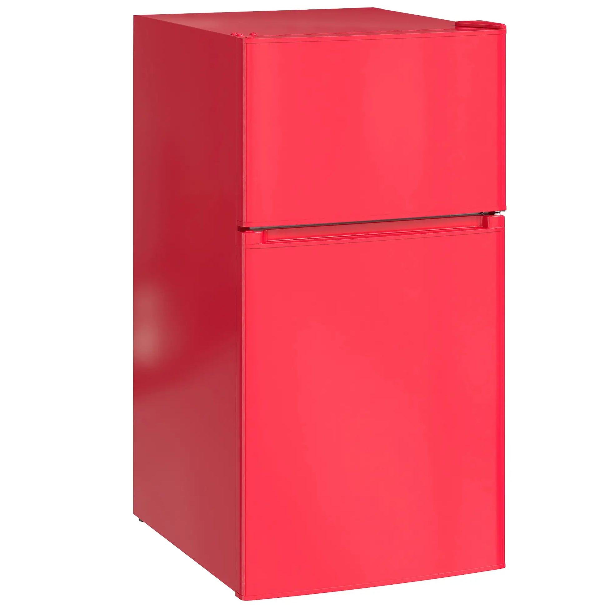 3.2 Cu Ft Compact Refrigerator, Mini Fridge with Freezer, Adjustable Shelves, Red Small Kitchen Appliances at Gallery Canada