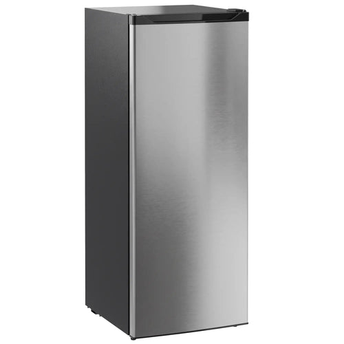7.0 Cu.Ft Upright Freezer, 6 Adjustable Shelves, Reversible Door, Silver