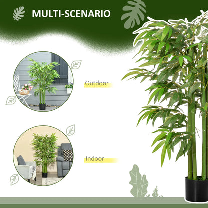4.5FT Artificial Bamboo Tree, Faux Plant in Nursery Pot, Indoor Decor Artificial Trees at Gallery Canada