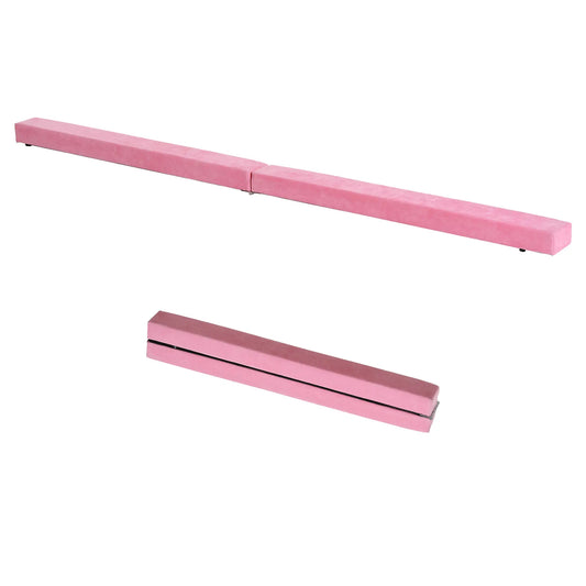7ft Folding Balance Beam, Gymnastics Beam with Wood Core, Pink Gymnastics Mats Pink at Gallery Canada