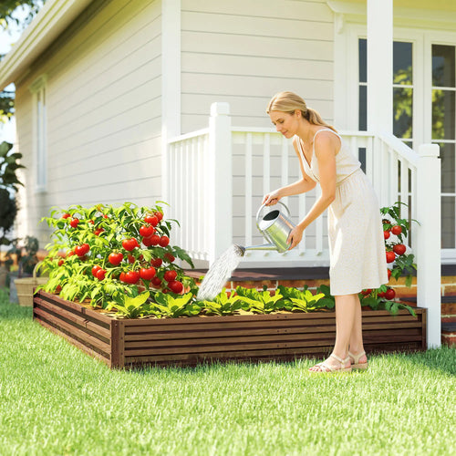 L-Shaped Raised Garden Bed, 82