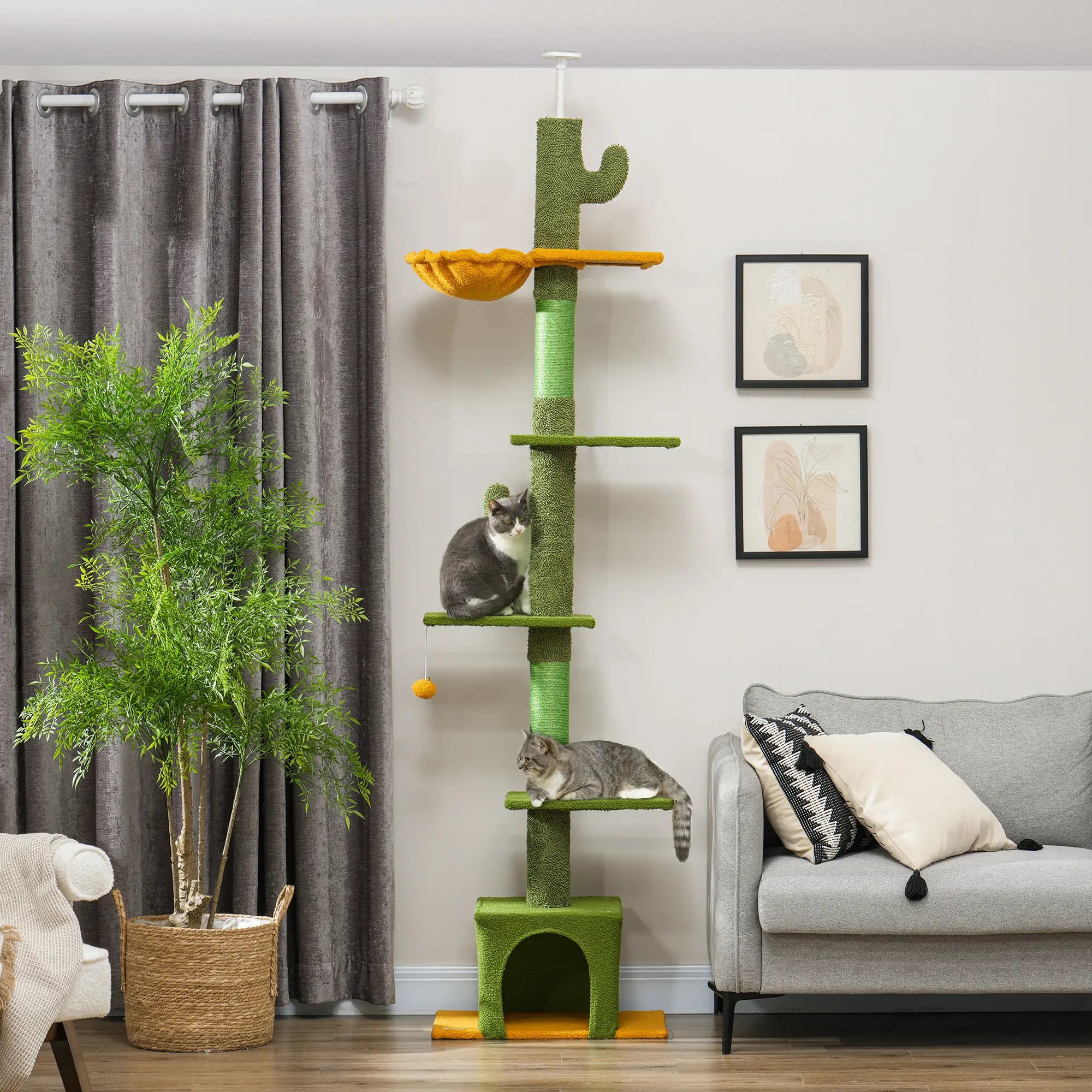 Adjustable Cat Tree Tower, 90.5