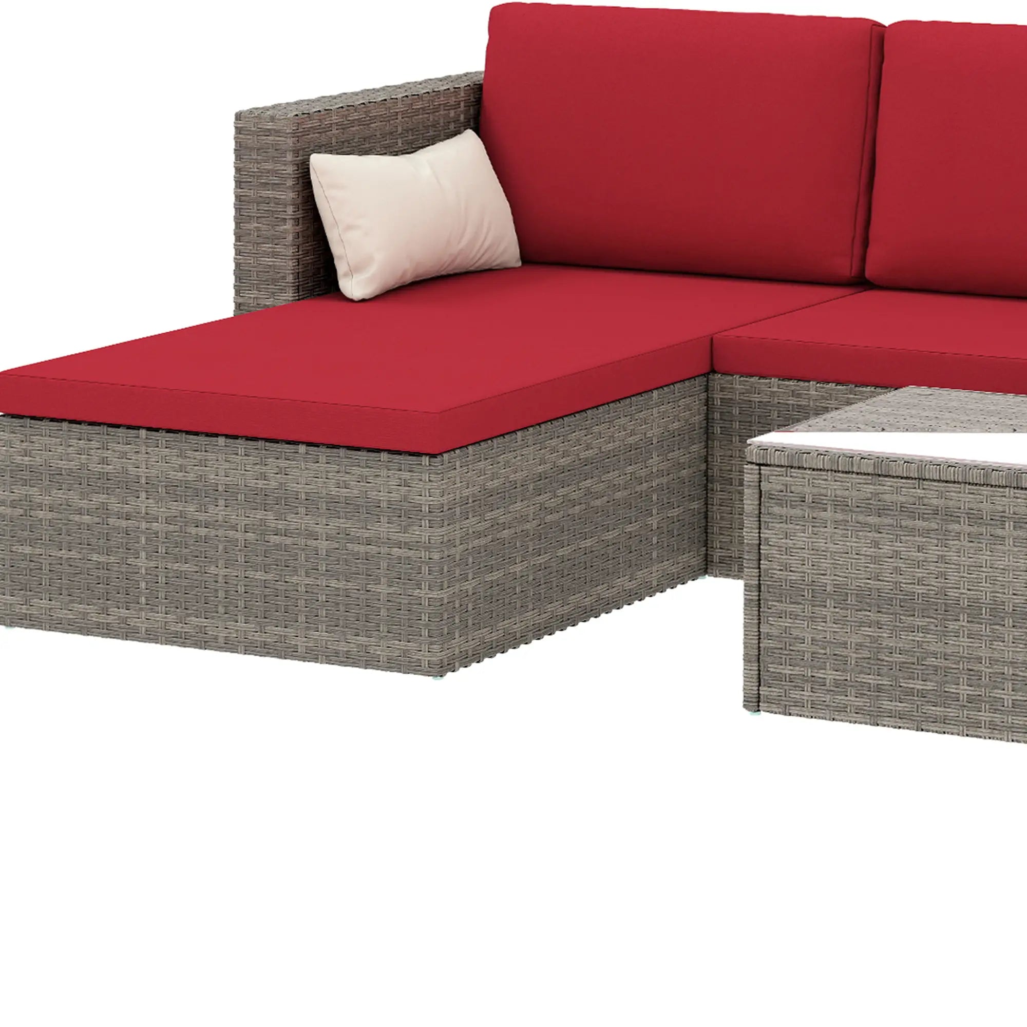 Modern Rattan Sofa Set, 3pcs, Wicker Patio Furniture, Coffee Table Patio Furniture Sets at Gallery Canada
