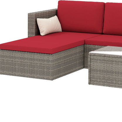 Modern Rattan Sofa Set, 3pcs, Wicker Patio Furniture, Coffee Table Patio Furniture Sets at Gallery Canada