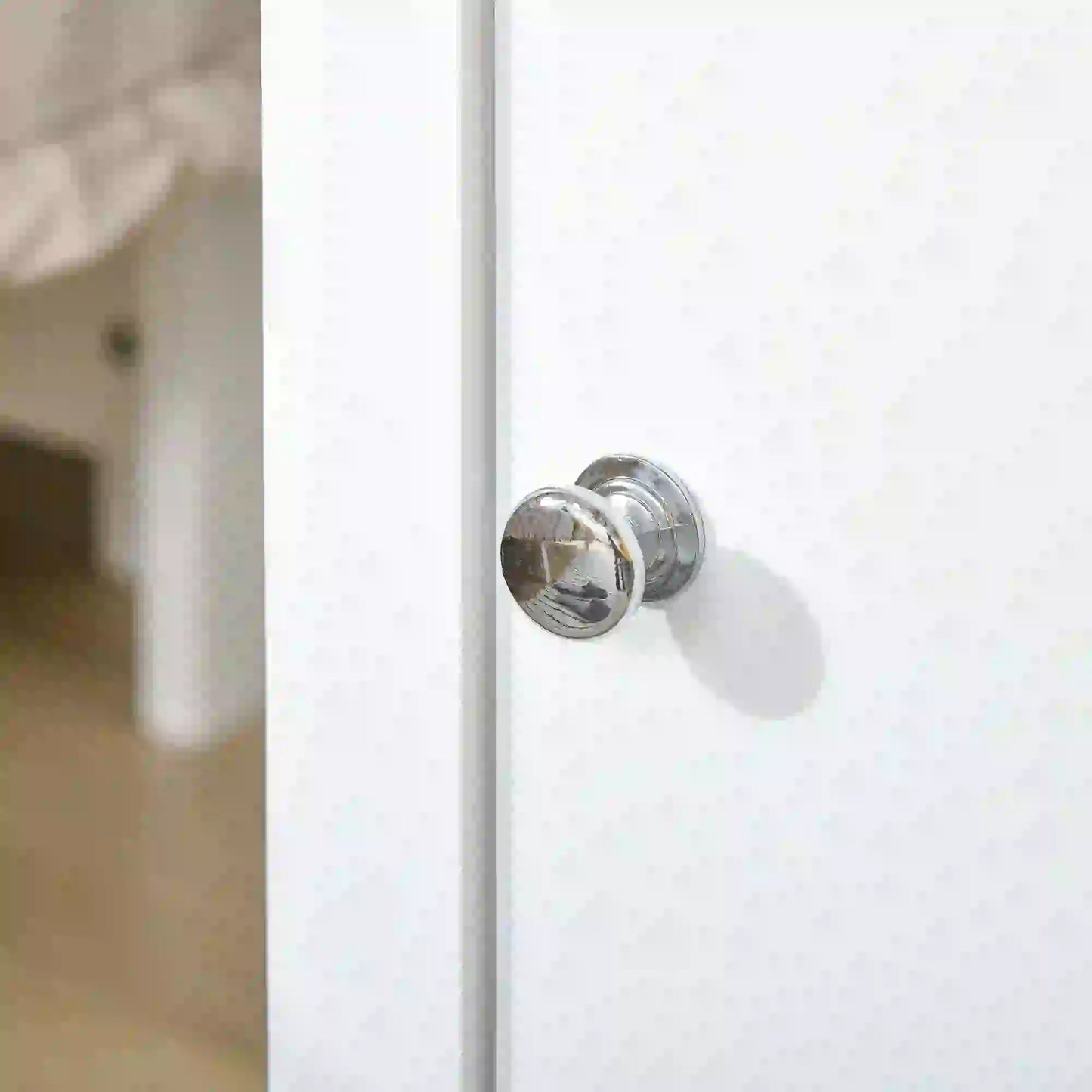 3-Tier Wooden Nightstand, Pullout Shelf, Adjustable Shelf, Door Cabinet, White Side Tables at Gallery Canada