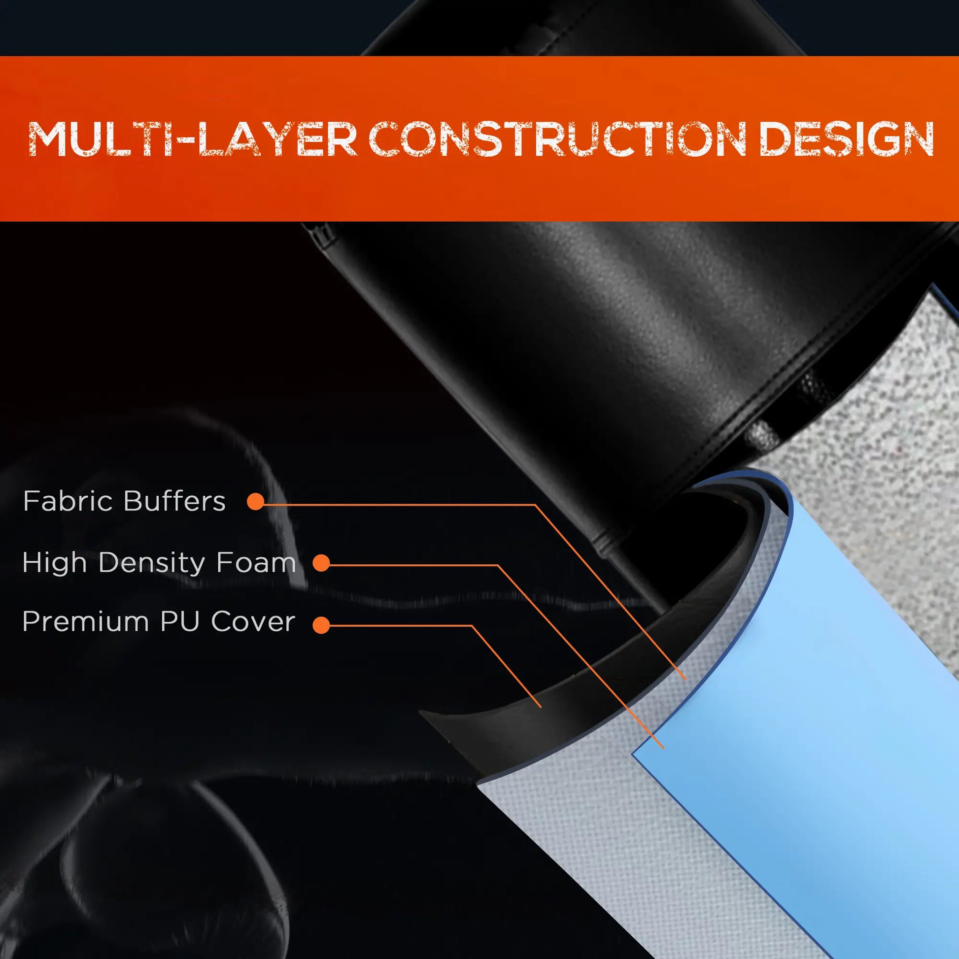 65" Freestanding Punching Bag, Refilled Base, Suction Cups, Black Punching Bag Hangers at Gallery Canada