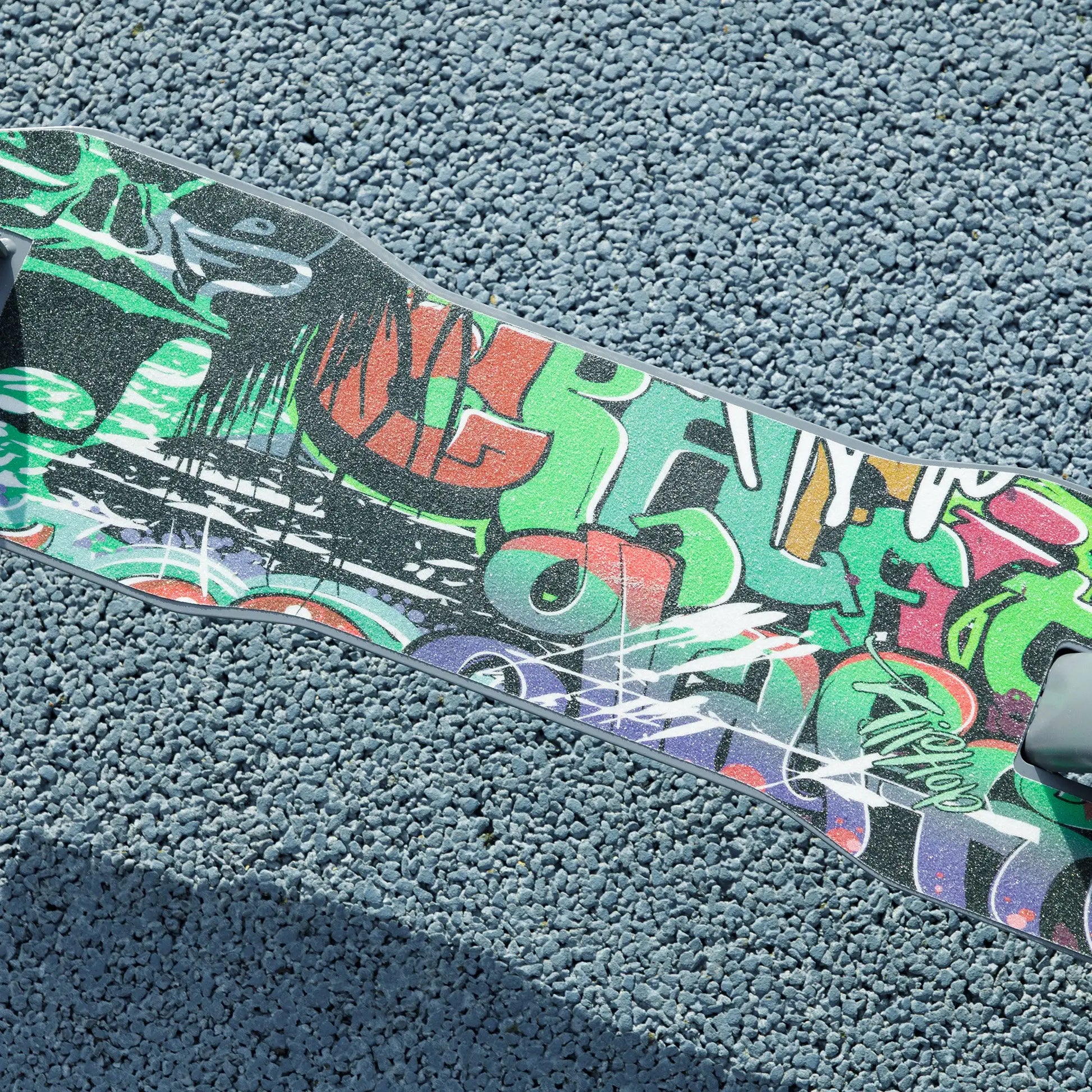 Kids Kick Scooter, Adjustable Height, Rear-Fender Brake, 200mm Wheel, Foldable, Green Scooters at Gallery Canada