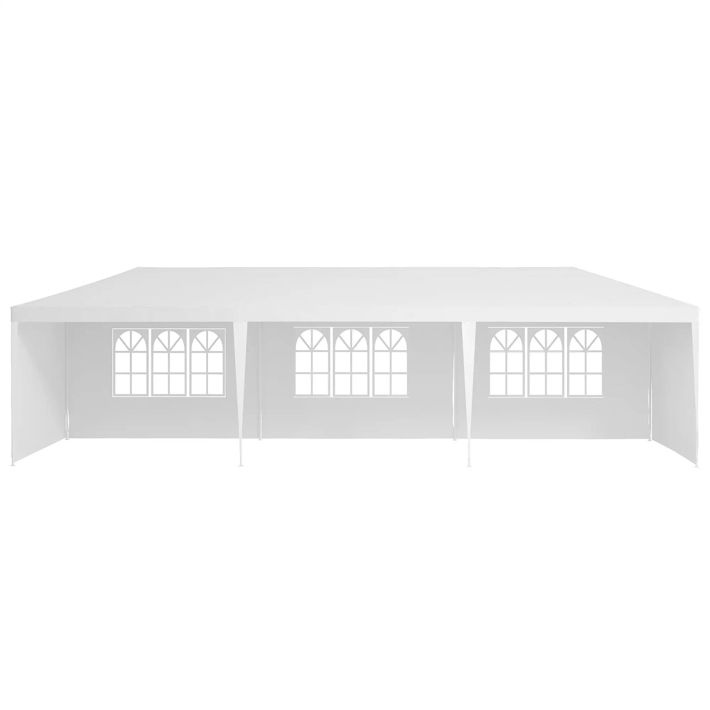 10' x 29' Party Tent, Canopy with Sidewalls, Transparent Windows, White Canopy Tents at Gallery Canada