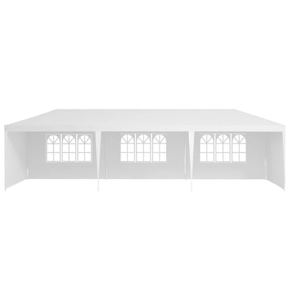 10' x 29' Party Tent, Canopy with Sidewalls, Transparent Windows, White Canopy Tents at Gallery Canada