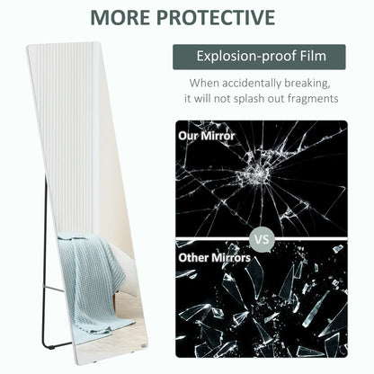 63"x18" Full Length Mirror, Floor Standing, Wall-Mounted, Silver Full Length Mirrors at Gallery Canada