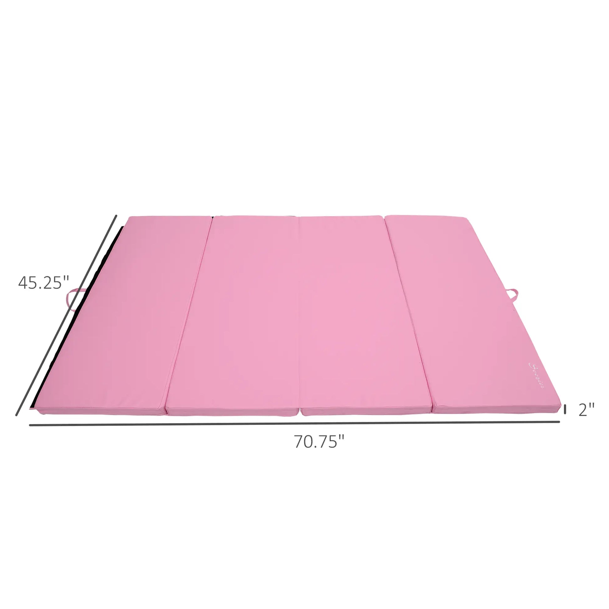 4'x6'x2'' Folding Gymnastics Mat, Exercise Mat for Yoga, MMA, Pink Gymnastics Mats at Gallery Canada